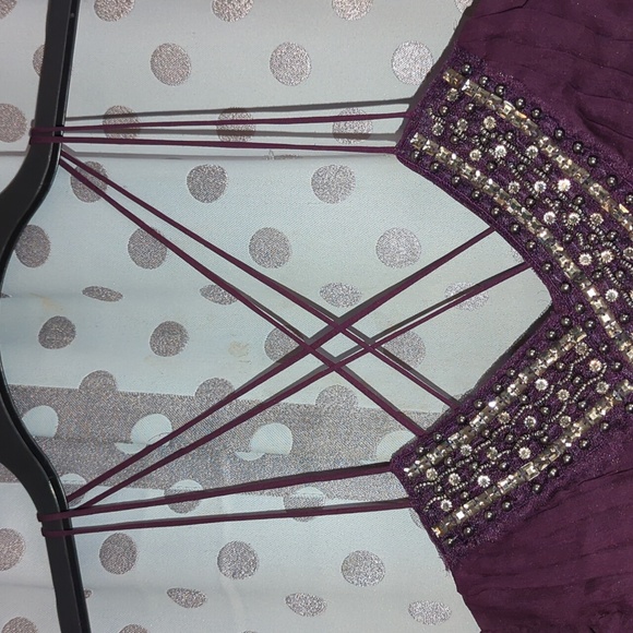 Motherhood Maternity Pleated Embellished Dress M - Picture 8 of 14